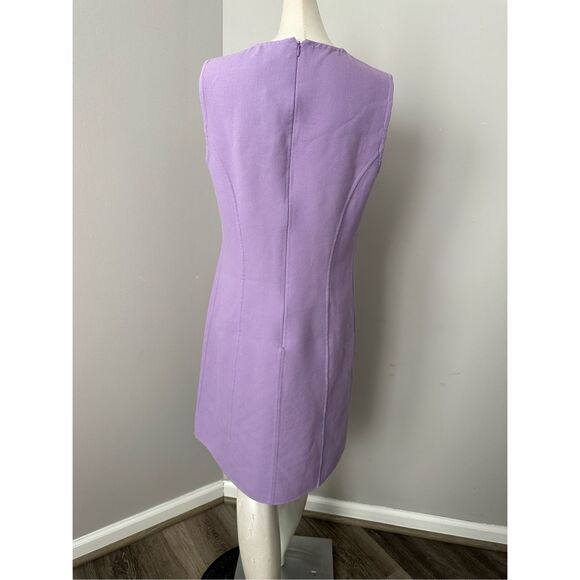 NWT Michael Kors Collection Sleeveless Wool Blend Shift Dress Freesia Size 6 $16 - Picture 6 of 11